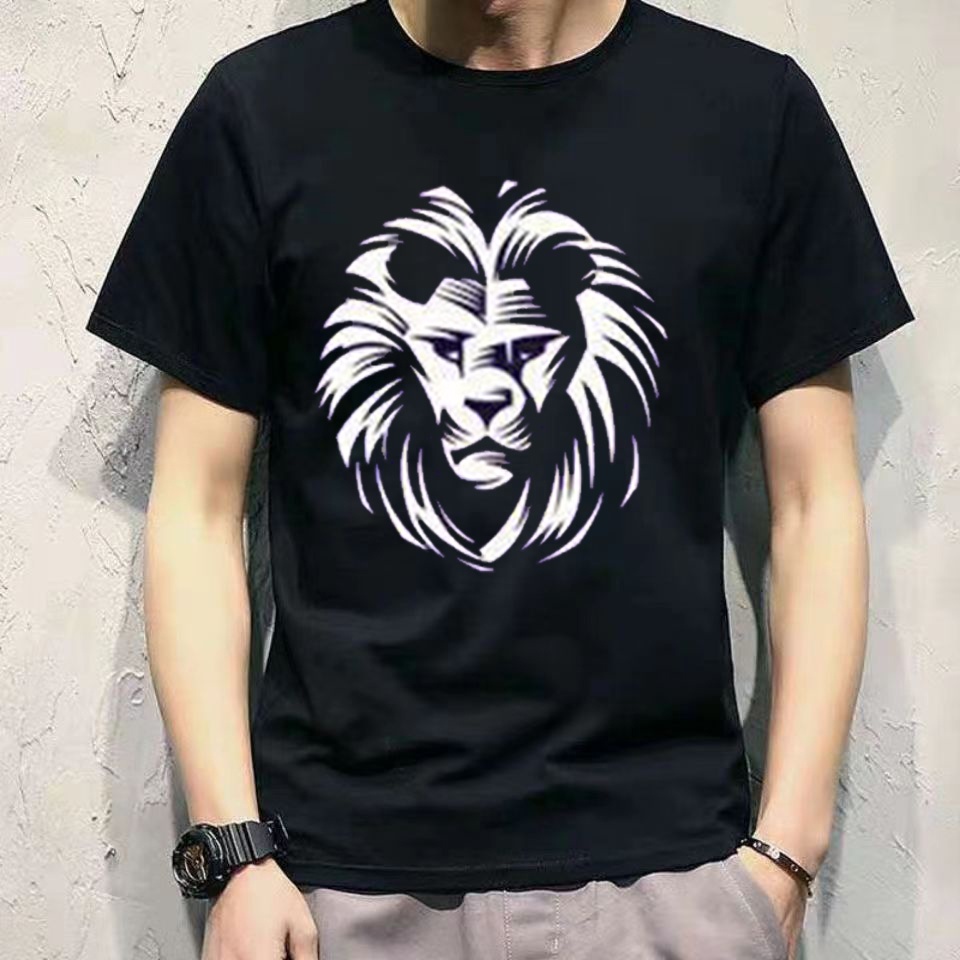 (M-XXL) Áo phông ngắn tay đa năng, loại thường, dành cho nam giới cộng với size rộng