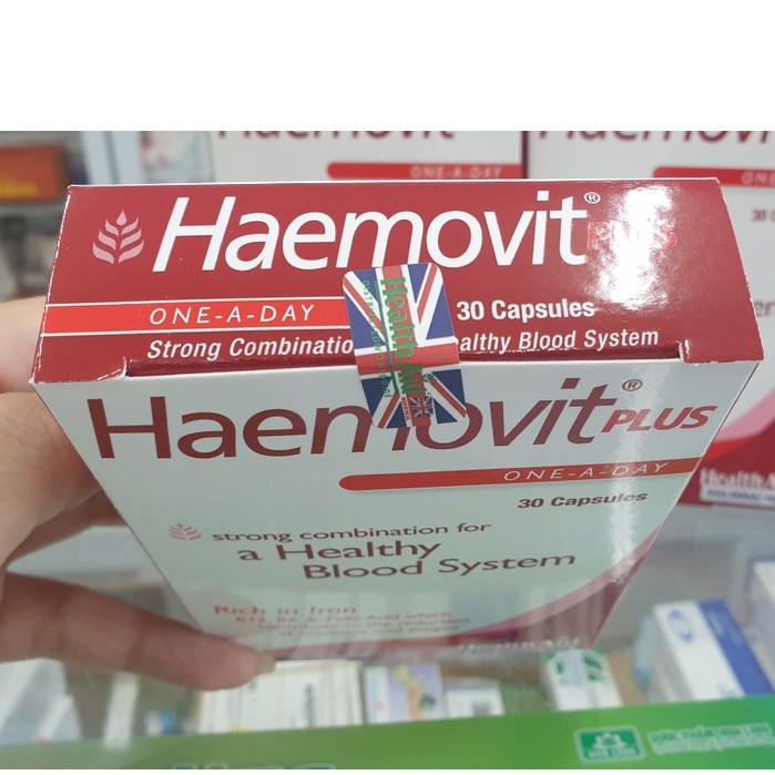 Viên Sắt Haemovit Plus-Hộp 30 Viên Dành Cho Người Thiếu Sắt Và Bổ Máu
