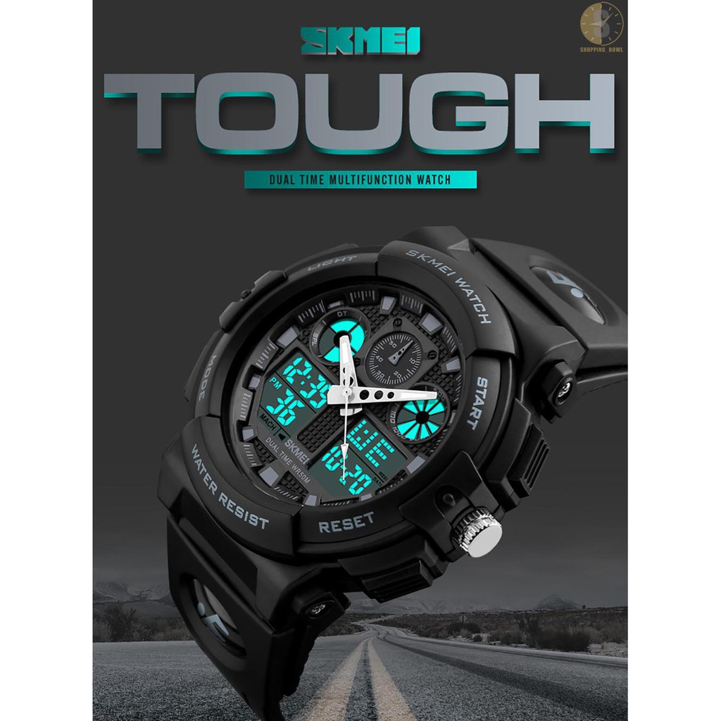 Đồng hồ đeo tay mặt kim và kỹ thuật số chống thấm nước 5ATM thương hiệu SKMEI 1270 phong cách thời trang dành cho nam | BigBuy360 - bigbuy360.vn