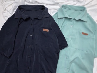 Áo sơ mi ngắn tay oversize