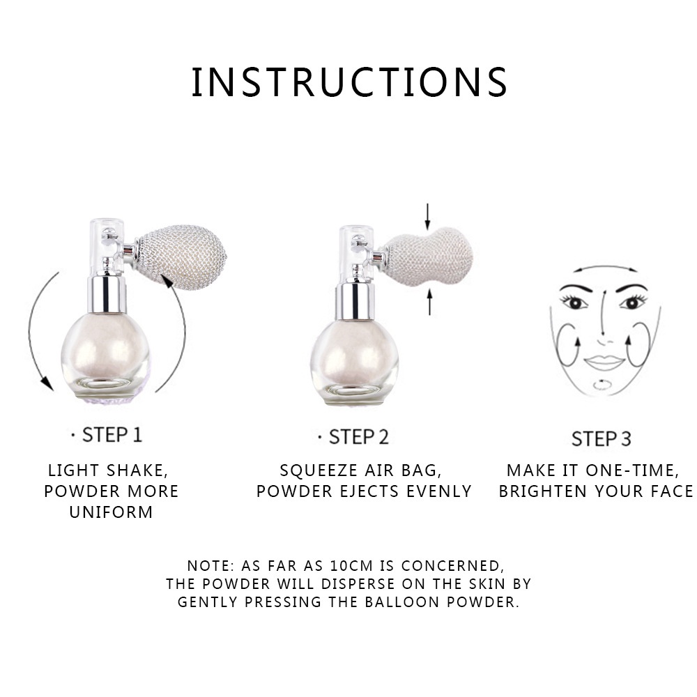 Phấn Xịt Nhũ Lấp Lánh Cho Cơ Thể