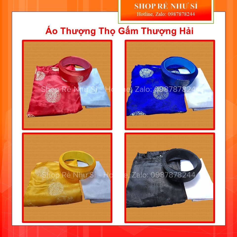 Áo mừng thọ, áo thượng thọ, bộ tế lễ (gấm Thượng Hải và gấm Thái Tuấn)