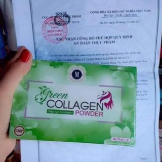 [ mua lẻ giá sỉ ]. Colagen diệp lục hộp 30 gói
