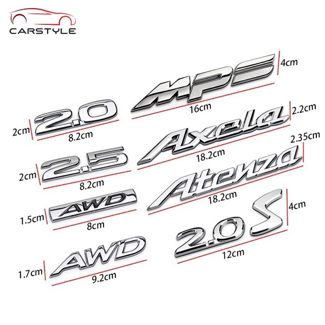 Logo Kim Loại AWD 2.0 2.5 Cho Xe Hơi Mazda CX4 CX5 CX9 Mazda 3 Mazda 6