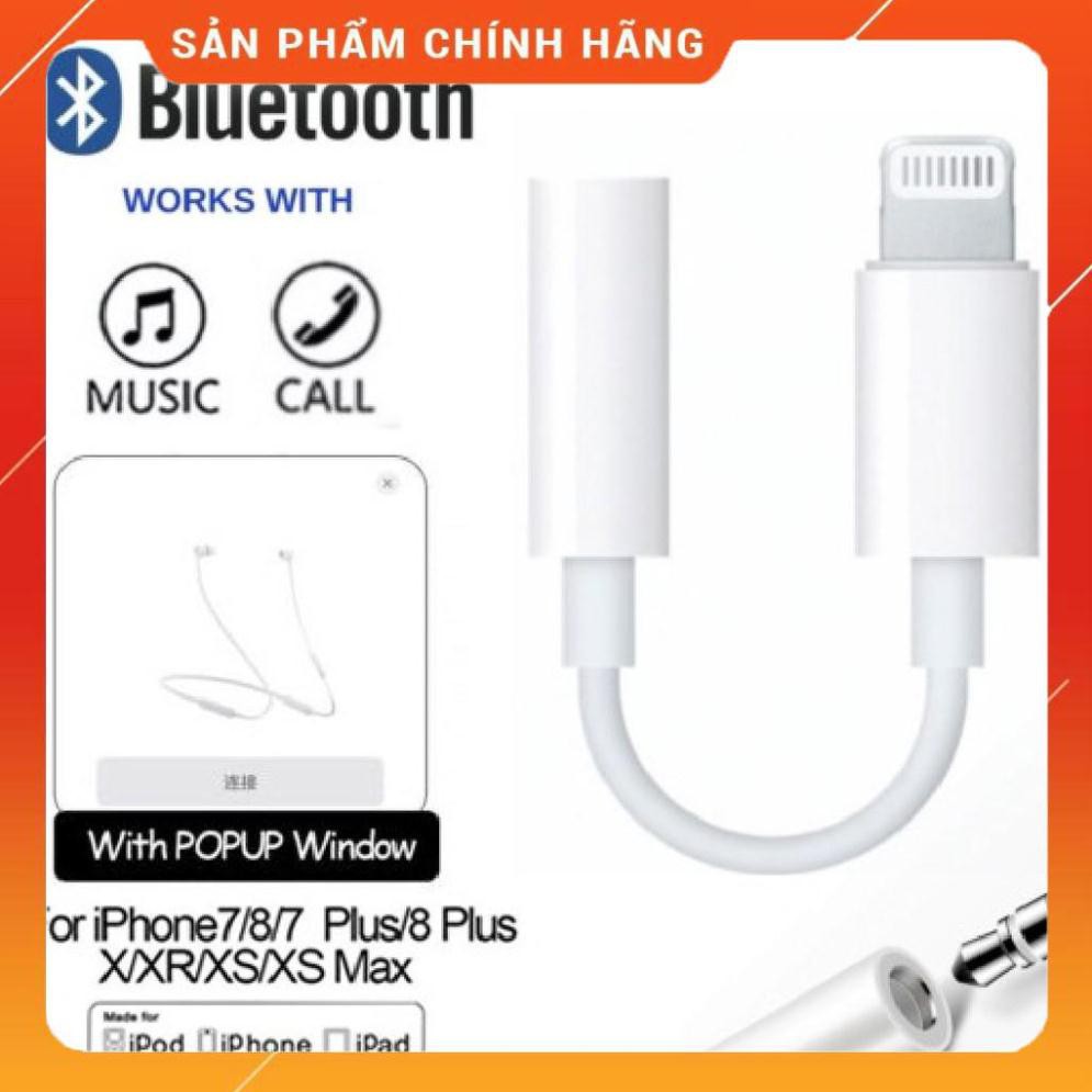 Đầu chuyển cổng sạc Lightning Iphone 5/6/7/8/x/11 ra cổng 3,5mm có bluetooth