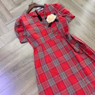 Đầm caro đỏ ( 500g 405)