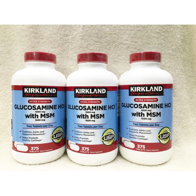 Viên uống Glucosamine Kirkland 375 viên.