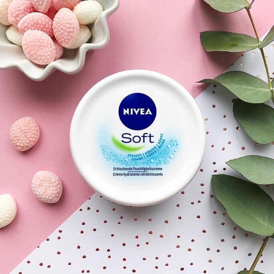 Kem dưỡng ẩm toàn thân Nivea Soft cao cấp của Đức 200ml  - đi air nhập Đức