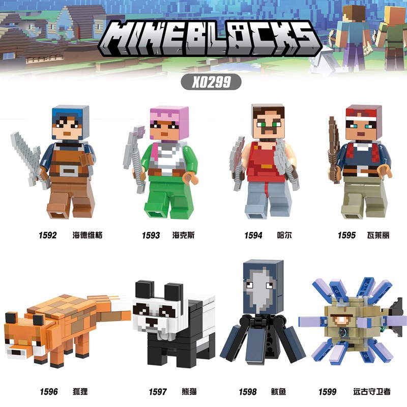 Bộ Lắp Ghép Lego Nhân Vật Hoạt Hình Minecraft X0299