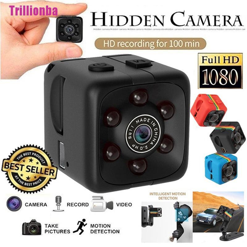 Máy Quay Hồng Ngoại Mini Sq11 1080p Cho Xe Hơi