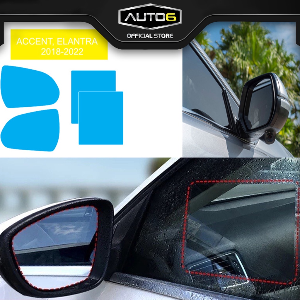 Tấm dán kính chống bám nước gương ô tô HYUNDAI ACCENT, ELANTRA ... full size - AUTO6