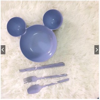 BÁT TẬP ĂN DẶM LÚA MẠCH MICKY CHO BÉ