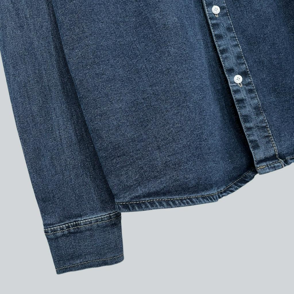 Áo Sơ Mi Dài Tay Denim ODIN CLUB, Áo sơ mi dài tay form rộng nam nữ, Local Brand ODIN CLUB