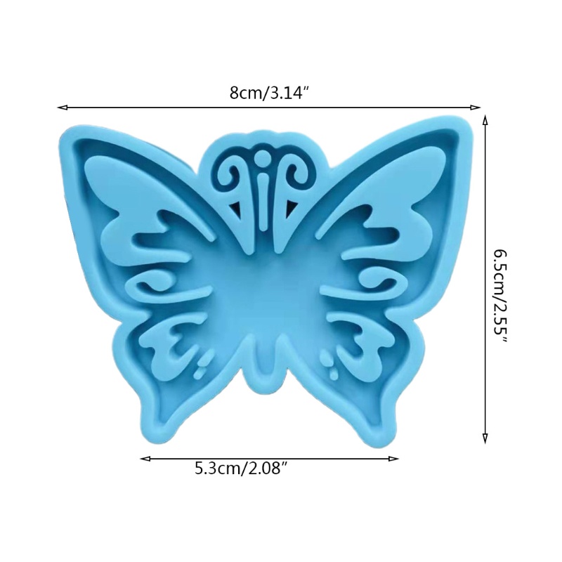 San * Khuôn Nhựa Resin Làm Móc Khóa / Vòng cổ / Bông Tai Hình Bướm Thủ Công Mo