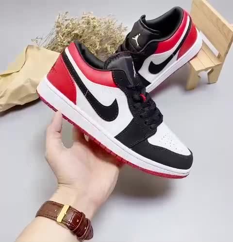 34 3 [FREE SHIP] Giày JD1 cổ thấp  low đỏ đen thời trang hàng đẹp full boxbill Xmenshop2 3 01 | BigBuy360 - bigbuy360.vn