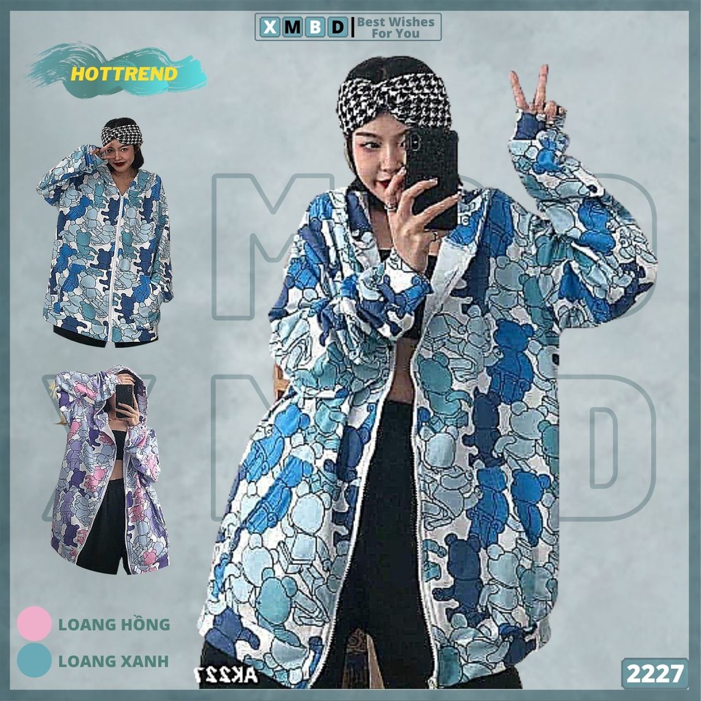 Áo Khoác Dù Loang Màu Kwa.s Cao Cấp Bomber Jackets Khoác Gió 2 Lớp Unisex KWASS 3D - AK2227