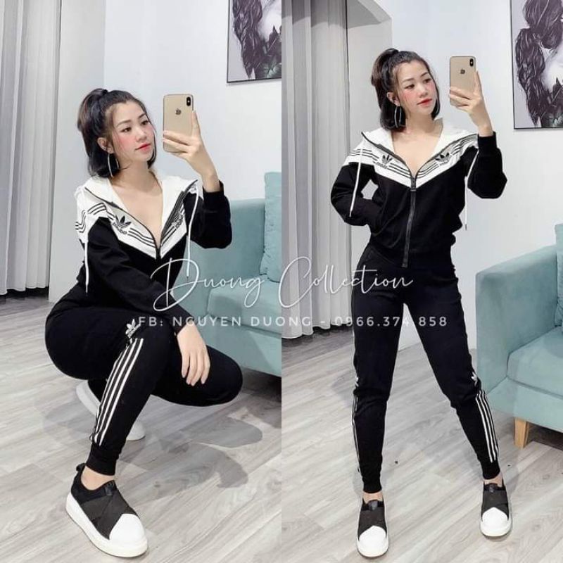 Bộ thể thao nữ thu đông mặc đi làm đi chơi umi