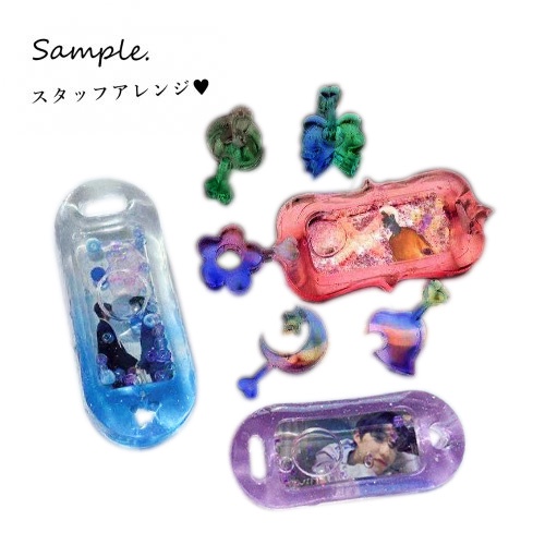 Khuôn silicone trong dẻo casting resin làm thẻ tên thần tượng shaker name tag label tag keychain