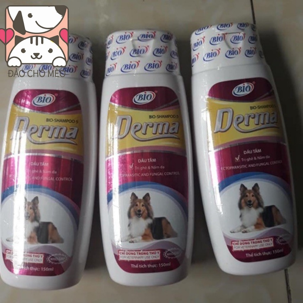 Sữa tắm Bio Derma chó mèo 150ml Đặc trị ghẻ và nấm da cho chó mèo - Đảo Chó Mèo