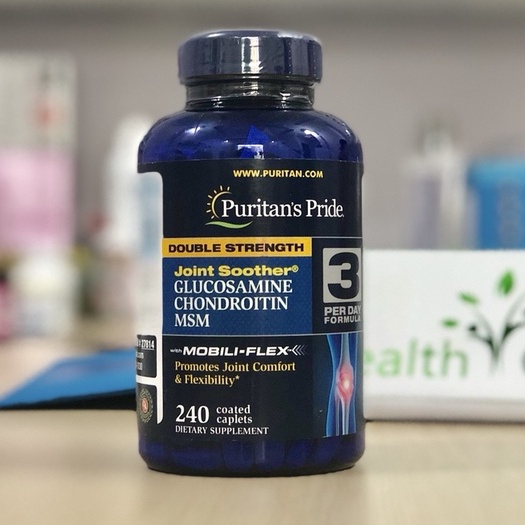 Bổ khớp Double Strength Glucosamine Chondroitin MSM 240 viên Viên uống hỗ trợ xương khớp của Mỹ