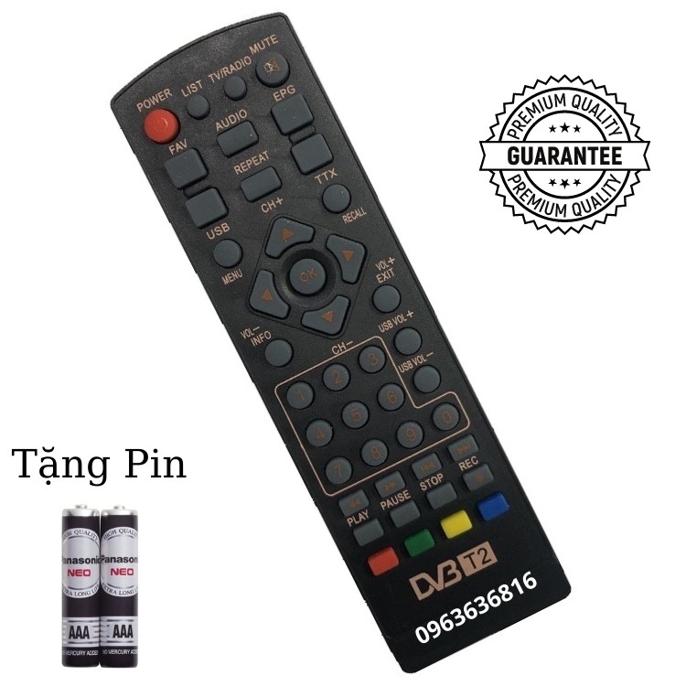 ✔ Điều khiển đầu thu truyền hình kỹ thuật số DVB T2 HÀNG TỐT