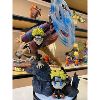 (30cm) Mô hình Naruto Rasengan Shuriken trên tảng đá cực đẹp