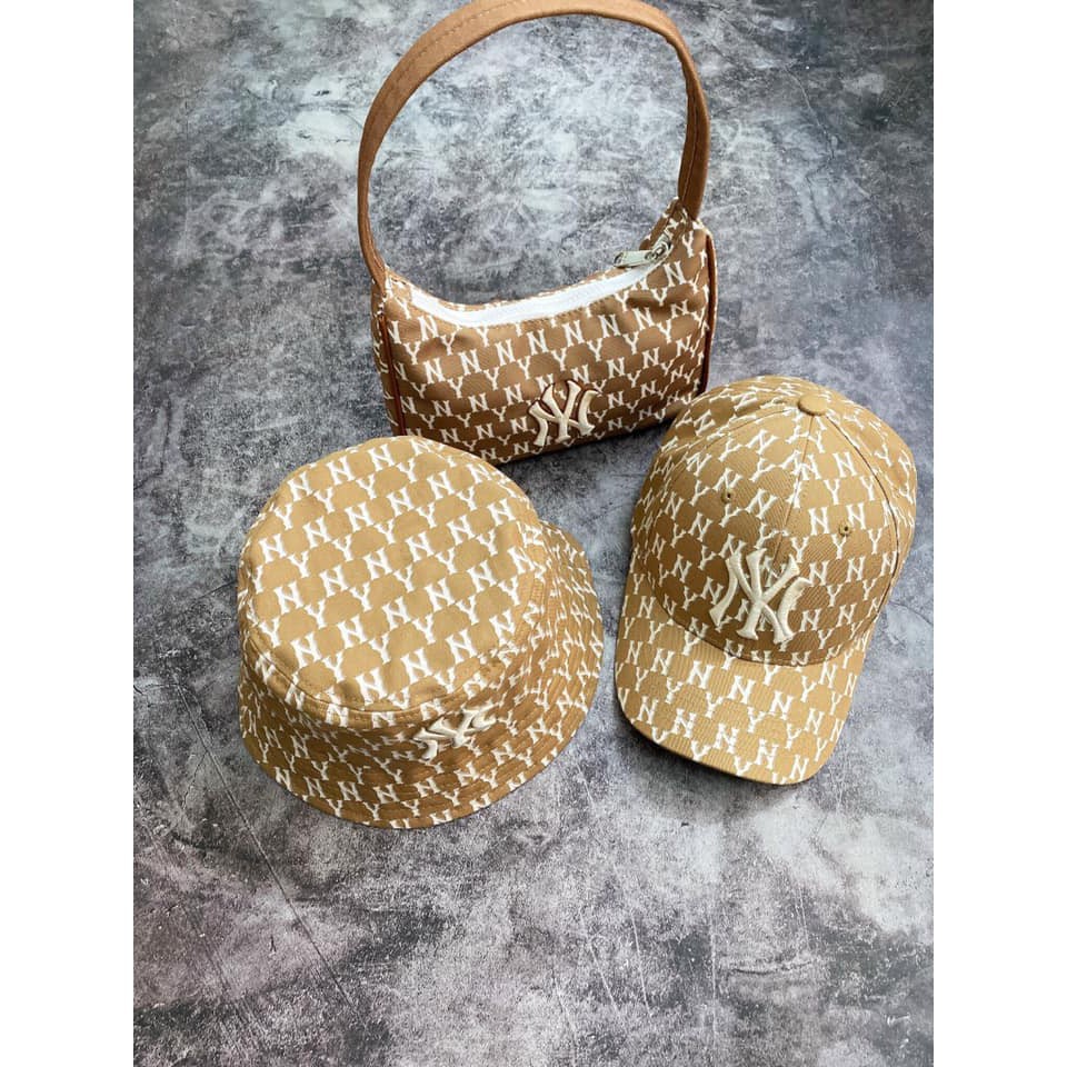 Nón Vành MLB NY Monogram Bucket HAT Full Color N13