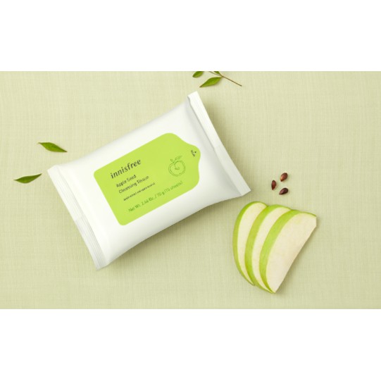 Khăn ướt tẩy trang Innisfree Apple Seed Cleansing Tissue 15 miếng