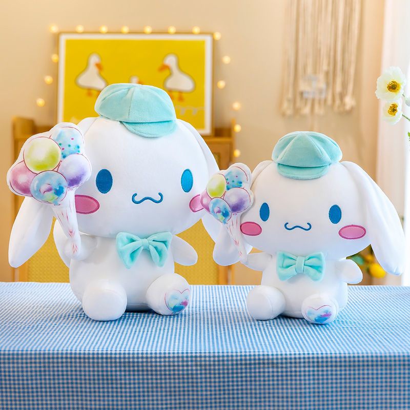 Sanrio cinnamoroll gấu bông thú nhồi bông quà tặng hình chú chó cầm bóng bay dễ thương phong cách nhật bản nhiều kích cỡ