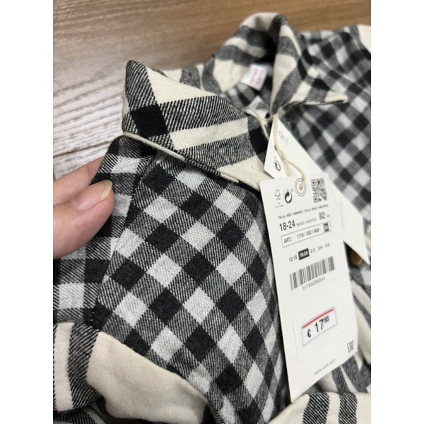 Áo váy sơ mi bé gái Babydoll kẻ caro