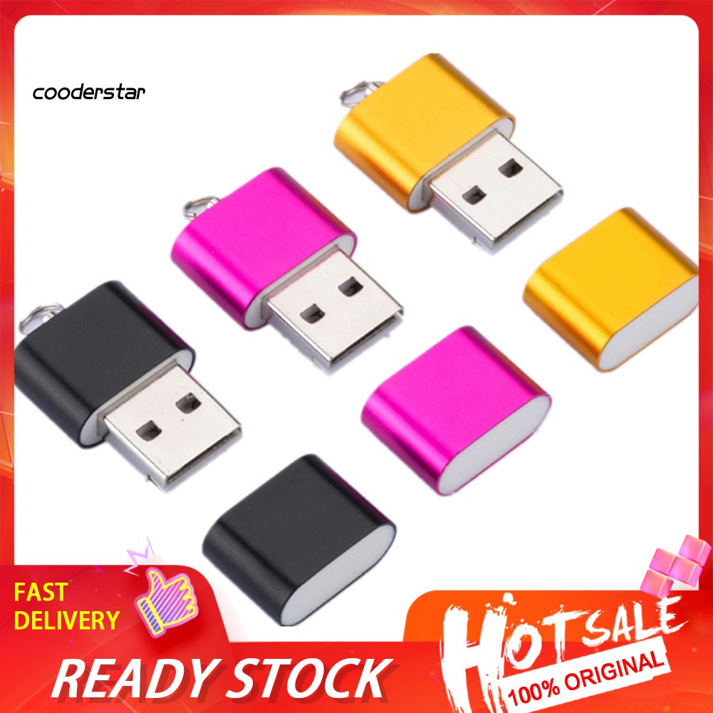Đầu Đọc Thẻ Nhớ Usb 2.0 Tf Bằng Hợp Kim Nhôm