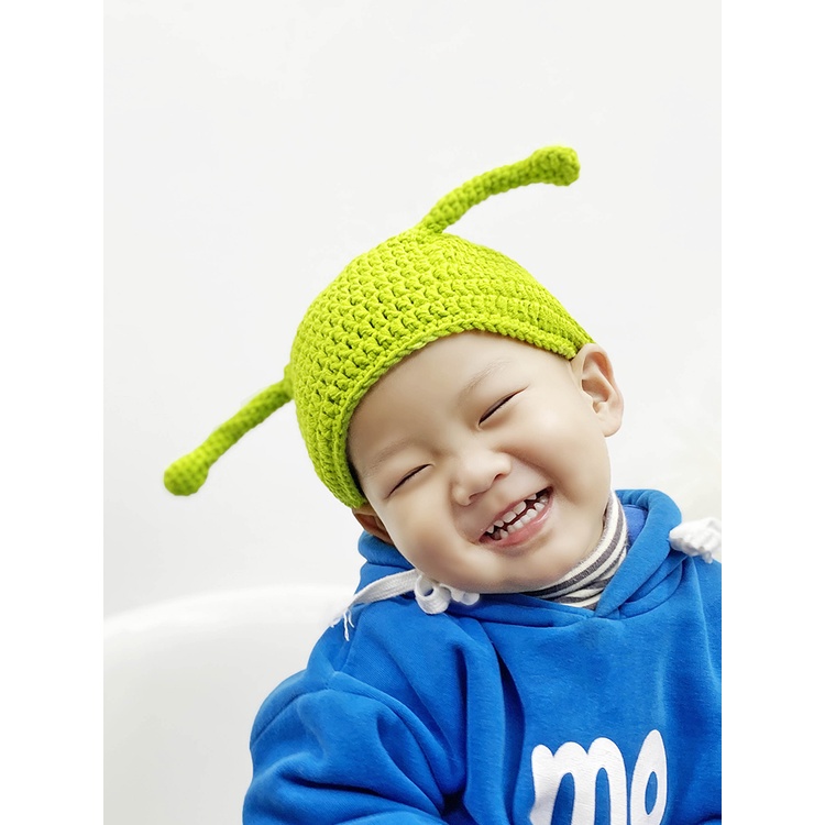 Mũ Len Dệt Kim Hình Quái Vật Dễ Thương Xinh Xắn Dành Cho Mẹ Và Bé
