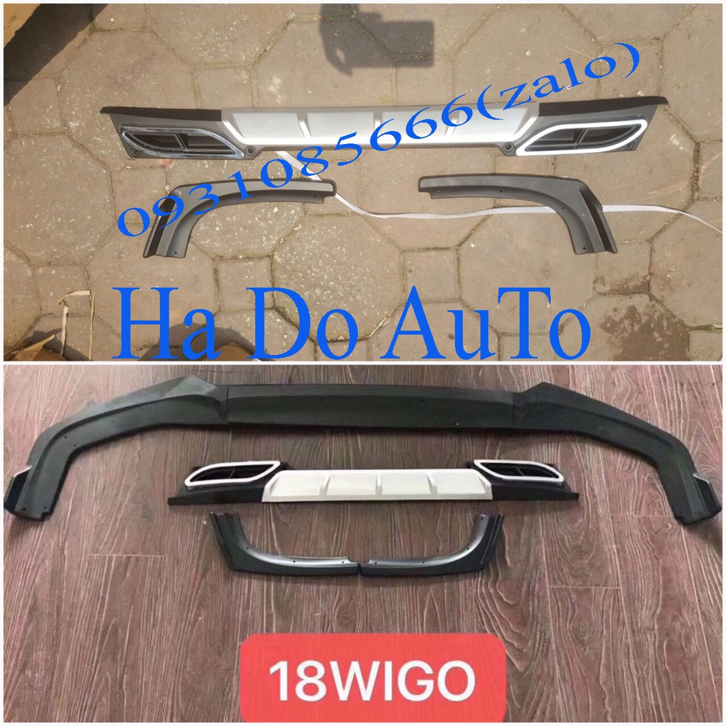 Body Kít Toyota Wigo - Body Líp Toyota Wigo - Líp Trước Wigo - Líp Chia Pô Wigo