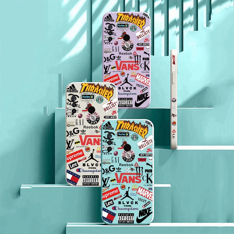 Ốp Điện Thoại Tpu Chống Sốc In Logo Thời Trang Cho Realme 5 5i 6i C3 6 9 Pro Plus 5G 9i 7 7Pro Realme C35 8