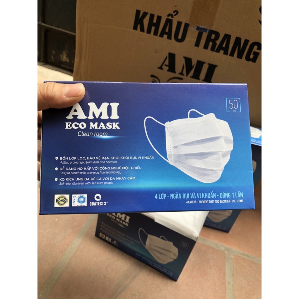 Khẩu trang y tế 4 lớp Ami (Hộp 50 cái) | BigBuy360 - bigbuy360.vn