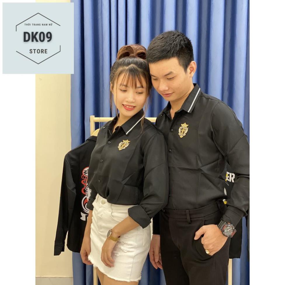 Áo Sơ Mi Dài Tay Cặp Đôi Nam- Nữ In Hình Logo | BigBuy360 - bigbuy360.vn