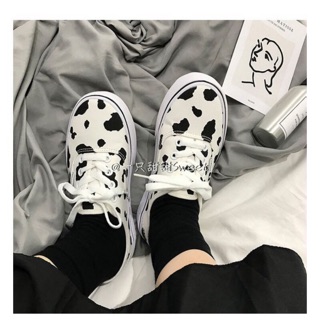 Giày Vải Ulzzang thể thao bò sữa đáng yêu