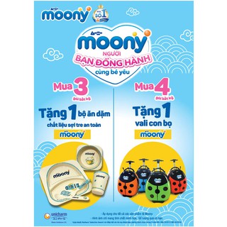 Tã quần Moony M58, L44, XL38tặng quà