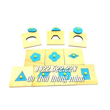 Bộ 10 hình học cơ bản - Giáo cụ Montessori