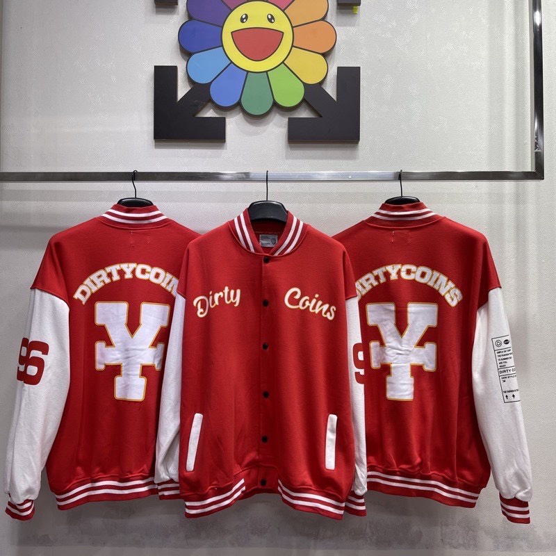 Áo Khoác Bomber Varsity Jacket Local Brand Dirty Coins Nam Nữ Unisex