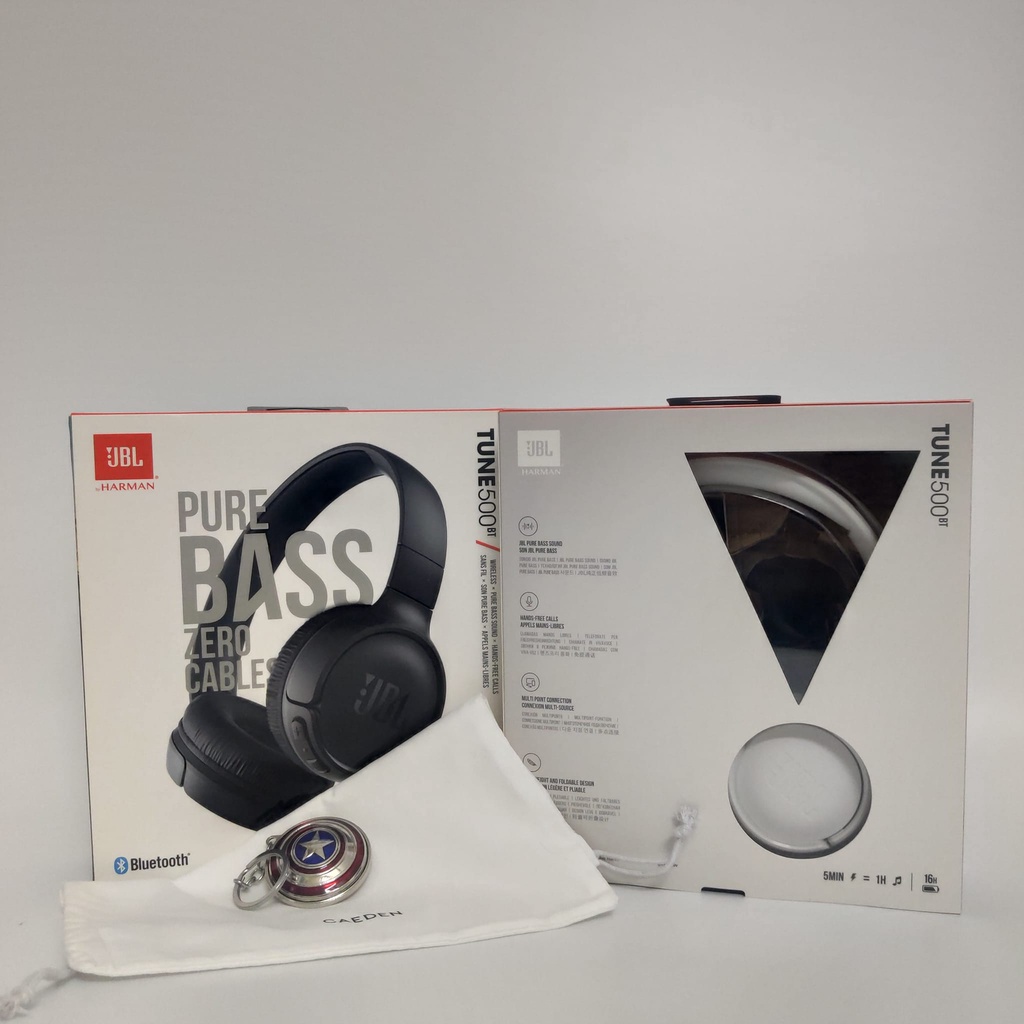 Puki shop / Tai nghe bluetooth chụp tai JBL Tune 500BT chính hãng - tặng túi đựng tai nghe