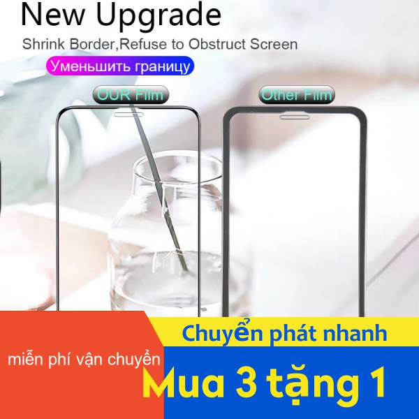 Kính cường lực For iPhone 6 6S 7 8 SE X XS XR 11 12 Mini Pro Max Plus Samsung A10 A10S M10 A80 A90 A71 A80S A81 A20 A30 A50