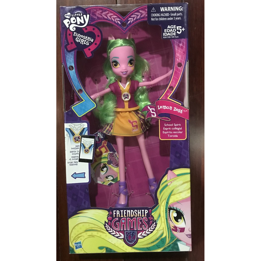 Búp Bê Pony My Little Pony Equestria Girls Lemon Zest Friendship Games Doll (Mỹ)