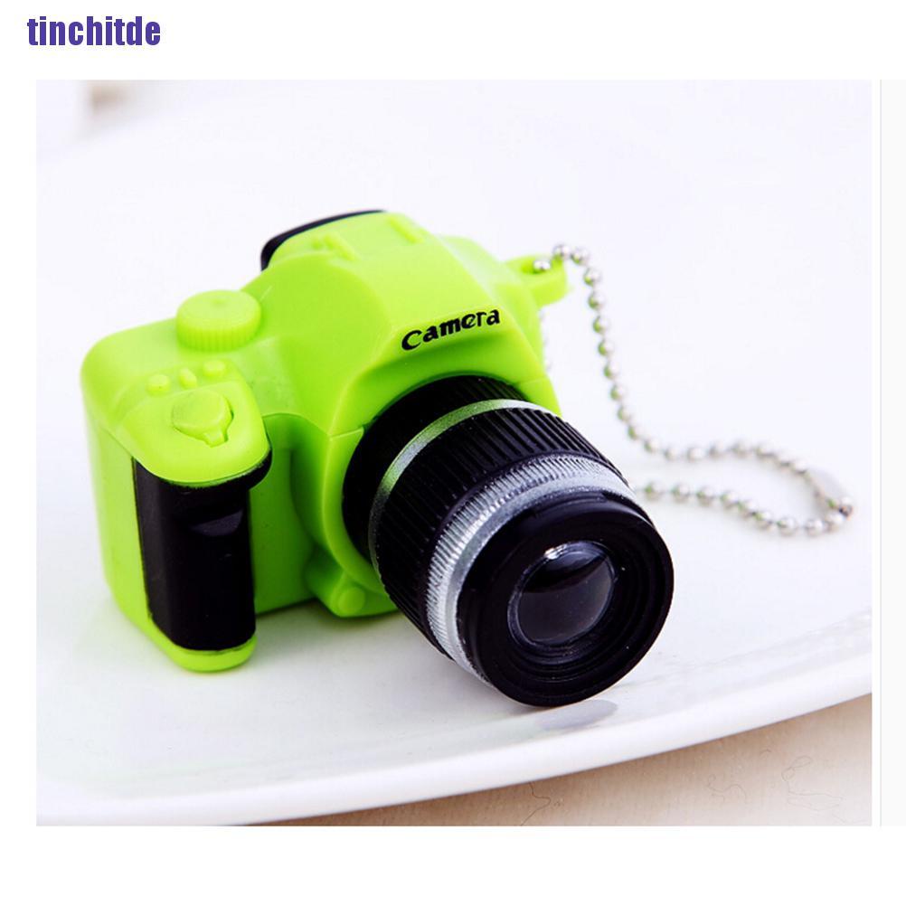 Móc Khóa Hình Máy Ảnh mini Dễ Thương Có Đèn flash Và Đèn flash