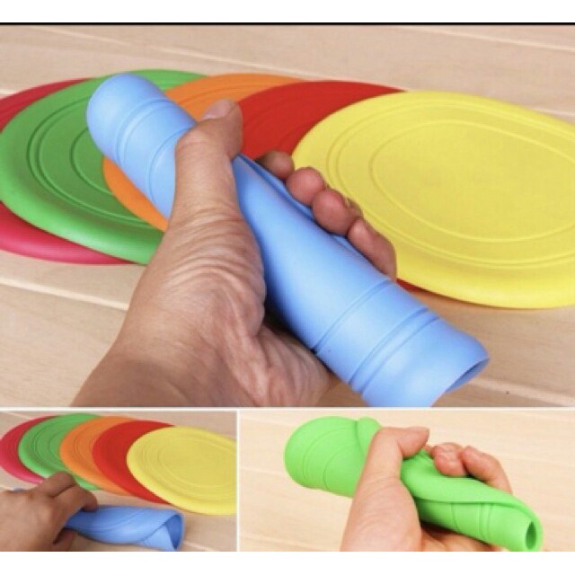 Đồ Chơi Đĩa Bay Đĩa Ném Cao Su Huấn Luyện Chó 18cm