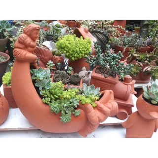 Chậu trồng cây hình mặt trăng khuyết kt 29×12×28