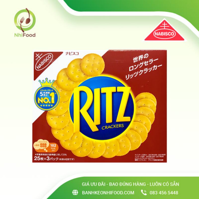 Bánh Quy Mặn Ritz, Hộp 247g
