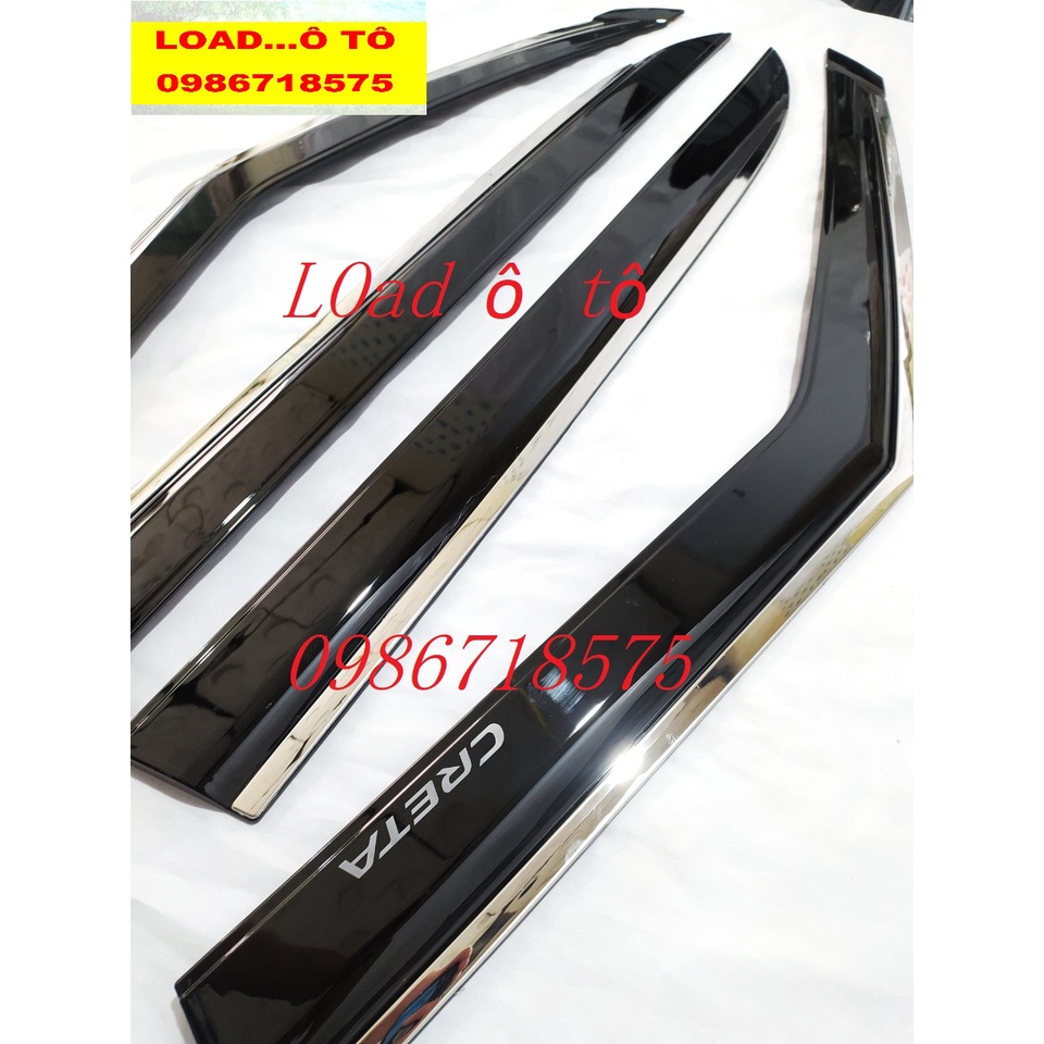 Vè Che Mưa Chỉ Inox Xe Huyndai Creta 2022-23 Cao Cấp