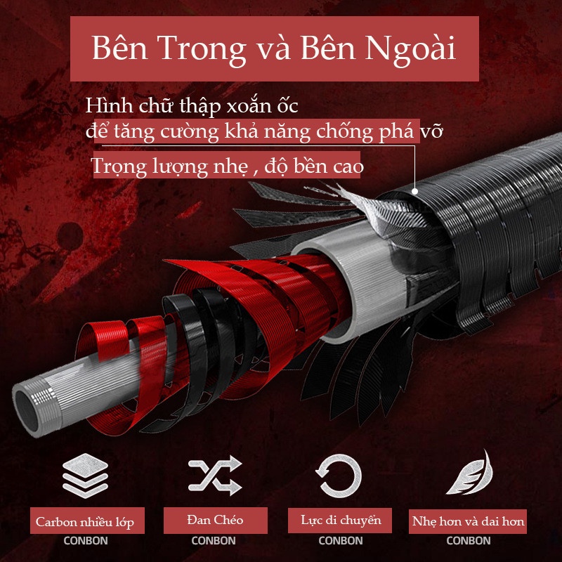 CẦN CÂU TAY MC JIADIAONI - KIỀU LONG 2021 TẶNG KÈM NGỌN PHỤ