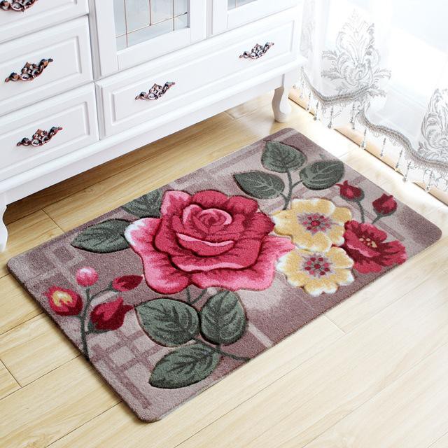 Thảm lông chùi chân trong nhà loại lớn 2 lớp size 40x60cm cao cấp mẫu ngẫu nhiên